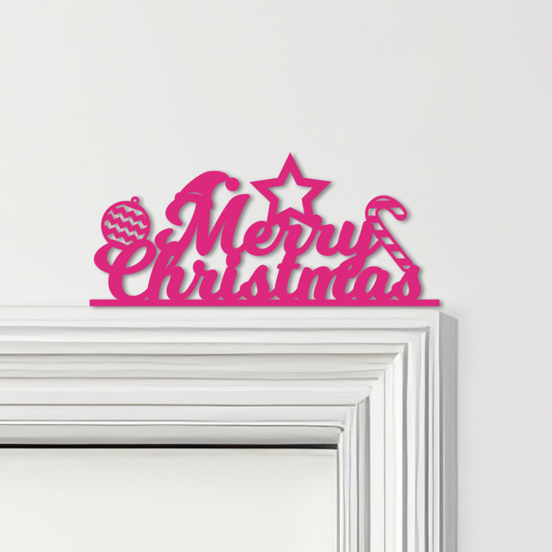 Door Topper Merry Christmas Decor Various Colours Top Of Door Frame Decor Sign