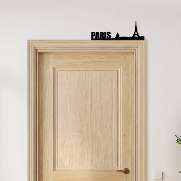 Door Topper Paris City Skyline Various Colours Top Of Door Frame Decorative Sign