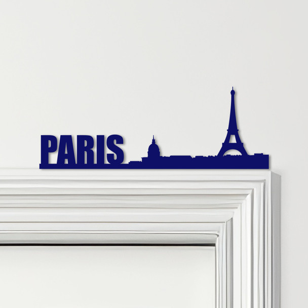 Door Topper Paris City Skyline Various Colours Top Of Door Frame Decorative Sign
