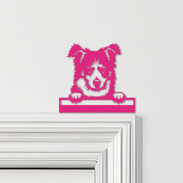 Door Topper Border Collie Dog Various Colours Top Of Door Frame Decorative Sign