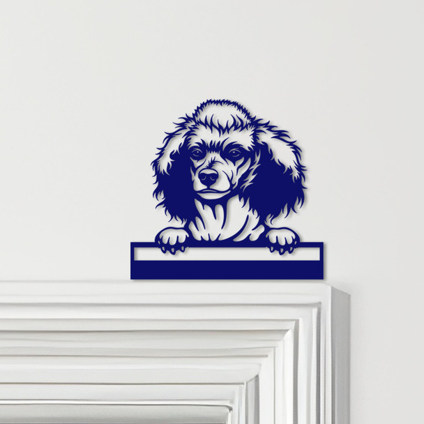 Door Topper Poodle Dog Pattern Various Colours Top Of Door Frame Decorative Sign