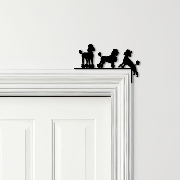 Door Topper Poodle Dog Various Colours Top Of Door Frame Decorative Sign
