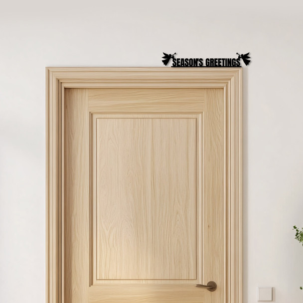 Door Topper Season's Greetings Angels Christmas Decor Various Colours Decor Sign