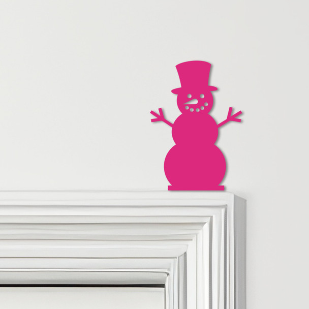 Door Topper Snowman Christmas Decor Various Colours Top Of Door Decorative Sign