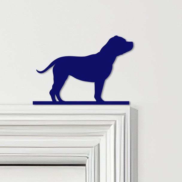 Door Topper Staffordshire Bull Terrier Dog Various Colours Frame Decor Sign