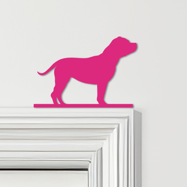 Door Topper Staffordshire Bull Terrier Dog Various Colours Frame Decor Sign