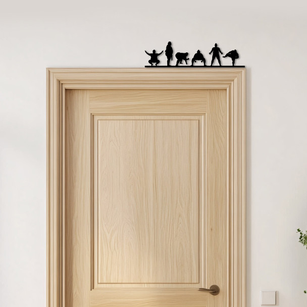 Door Topper Sumo Fighters Various Colours Top Of Door Frame Decorative Sign
