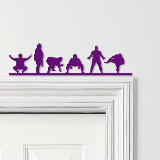 Door Topper Sumo Fighters Various Colours Top Of Door Frame Decorative Sign