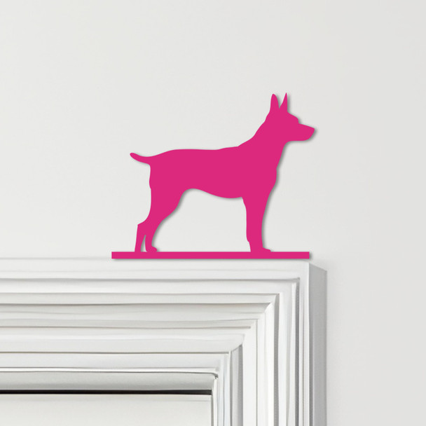 Door Topper Toy Fox Terrier Dog Various Colours Top Of Door Frame Decor Sign