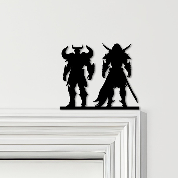 Door Topper Vikings Various Colours Top Of Door Frame Decorative Sign