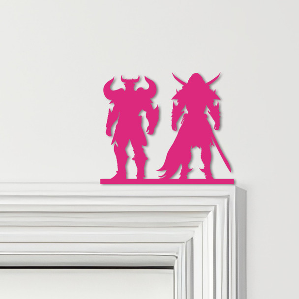 Door Topper Vikings Various Colours Top Of Door Frame Decorative Sign