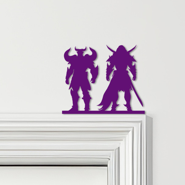 Door Topper Vikings Various Colours Top Of Door Frame Decorative Sign