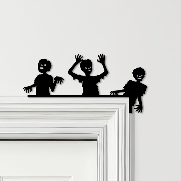 Door Topper Zombies Scary Halloween Decor Various Colours Decorative Sign