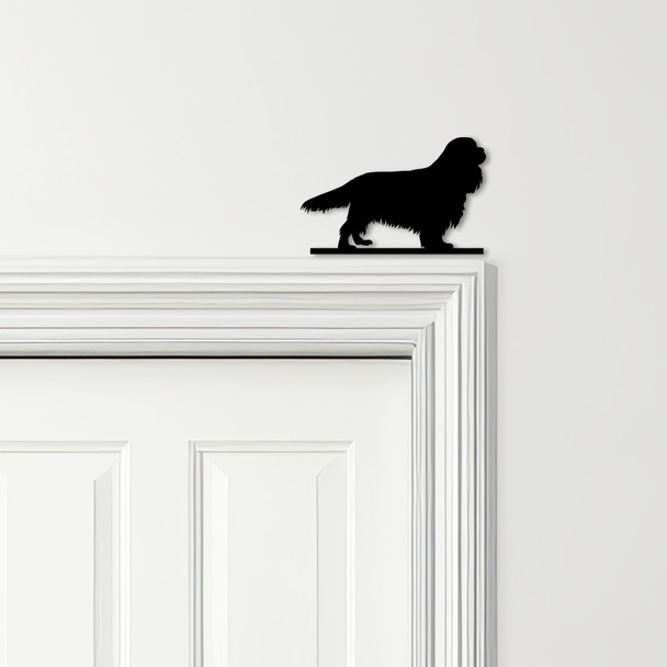 Door Topper Cavalier King Charles Spaniel Dog Various Colours Frame Decor Sign