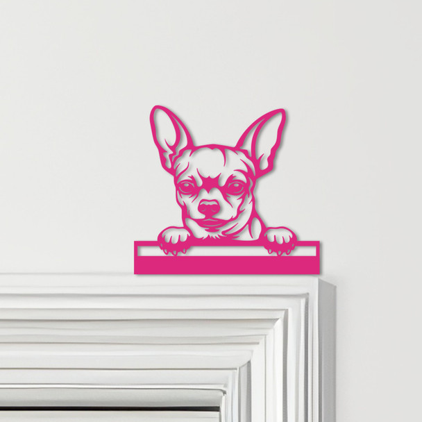 Door Topper Chihuahua Dog Various Colours Top Of Door Frame Decorative Sign