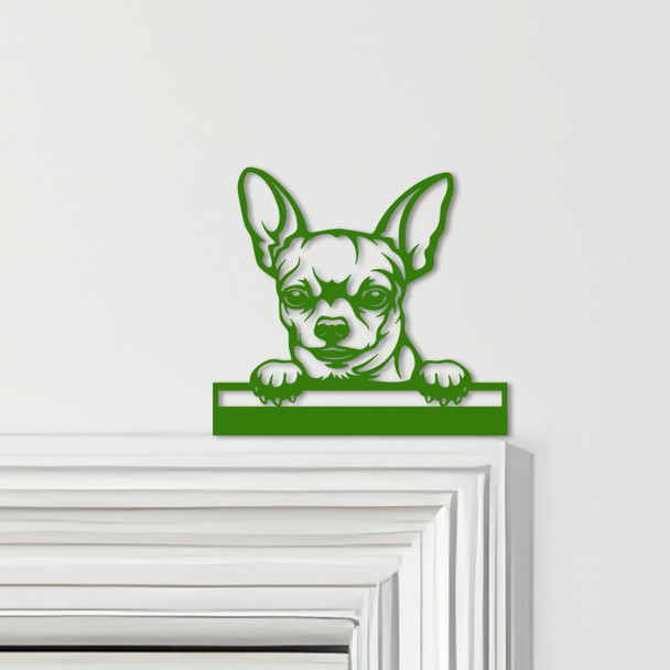 Door Topper Chihuahua Dog Various Colours Top Of Door Frame Decorative Sign