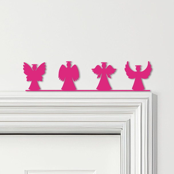 Door Topper Christmas Decor Angels Various Colours Top Of Door Decorative Sign