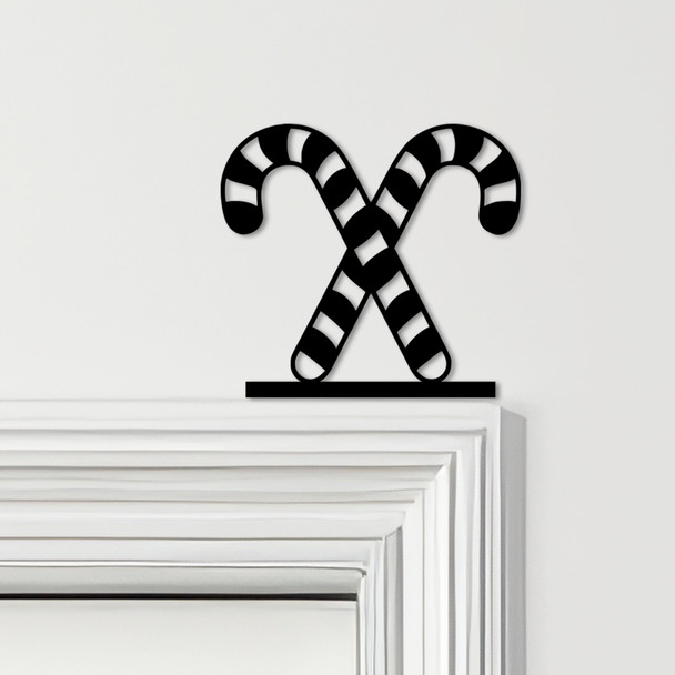 Door Topper Christmas Decor Candy Canes Various Colours Decorative Sign