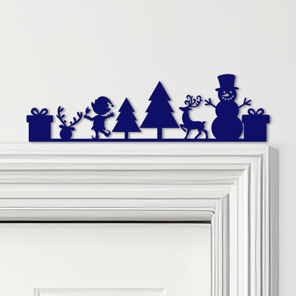 Door Topper Christmas Decor Characters Various Colours Decorative Sign