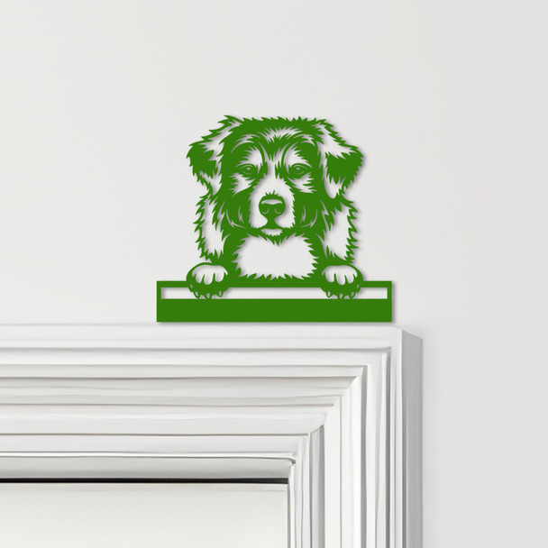 Door Topper Australian Shepherd Dog Various Colours Top Of Door Decorative Sign