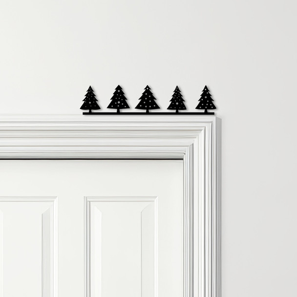 Door Topper Christmas Decor Trees Various Colours Top Of Door Frame Decor Sign