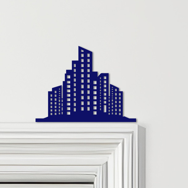 Door Topper City Skyscrapers Various Colours Top Of Door Frame Decorative Sign