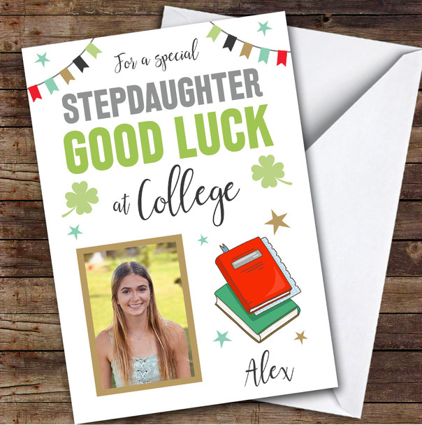 Personalised Off To College Card For Stepdaughter Photo Books Hat