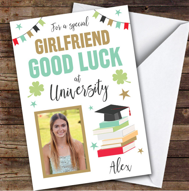 Personalised Off To University Card For Girlfriend Photo Books Hat