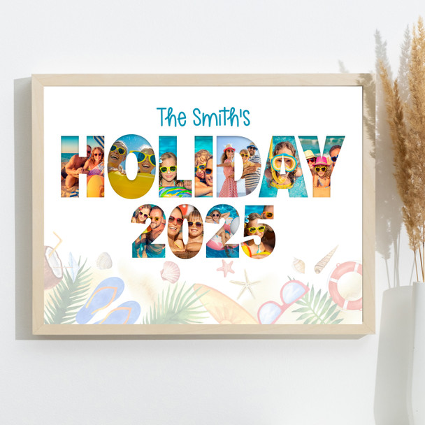 Photo Collage 11-Photo Family Holiday 2025 Gift For Anyone Print Or Canvas