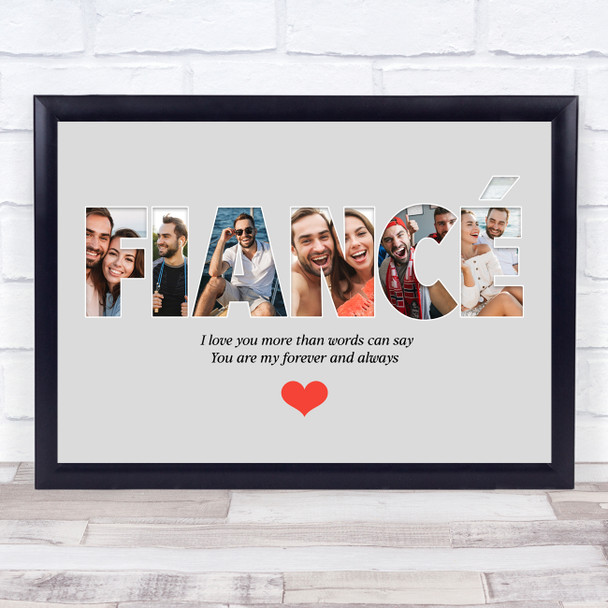 Photo Collage 6-Photo Personalised Gift For Fiancée Any Occasion Print Or Canvas Photo Collage 6-Photo Personalised Gift For Fiancée Any Occasion Print Or Canvas