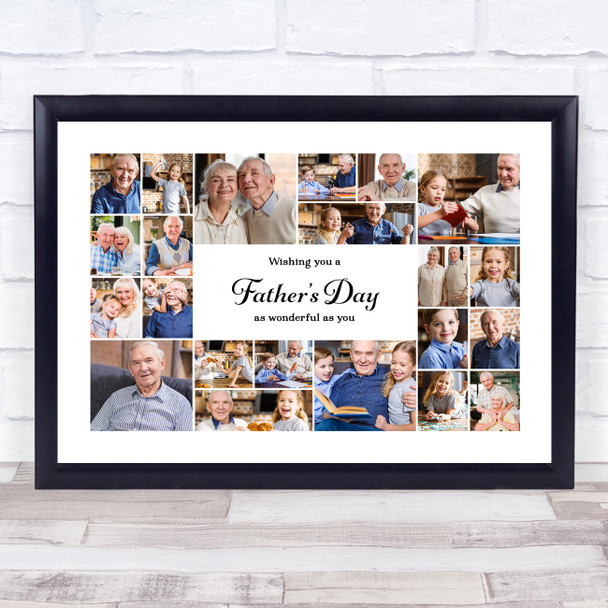 Photo Collage Father's Day Personalised Gift 22-Photo Print Or Canvas Photo Collage Father's Day Personalised Gift 22-Photo Print Or Canvas
