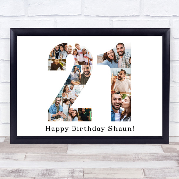 Photo Collage 21st Birthday 13-Photo Birthday Gift For Him 21 Print Or Canvas Photo Collage 21st Birthday 13-Photo Birthday Gift For Him 21 Print Or Canvas