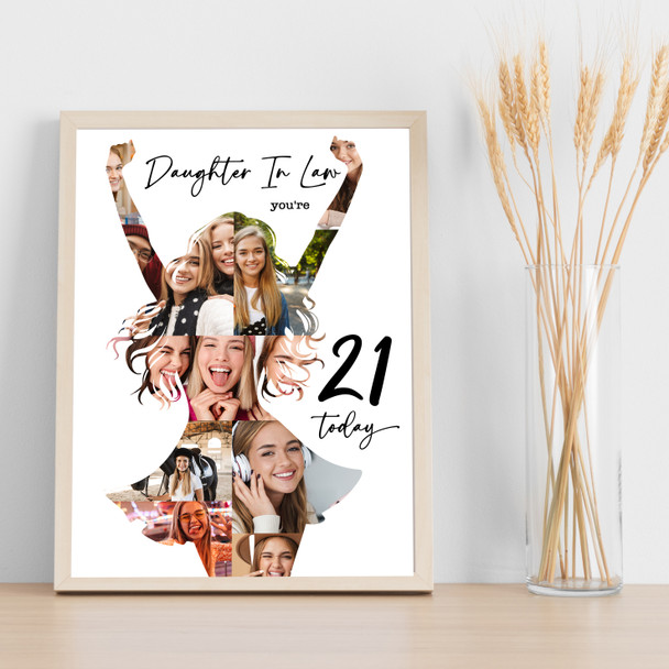 Photo Collage 21st Birthday Gift For Daughter-In-Law 9-Photo Print Or Canvas Photo Collage 21st Birthday Gift For Daughter-In-Law 9-Photo Print Or Canvas