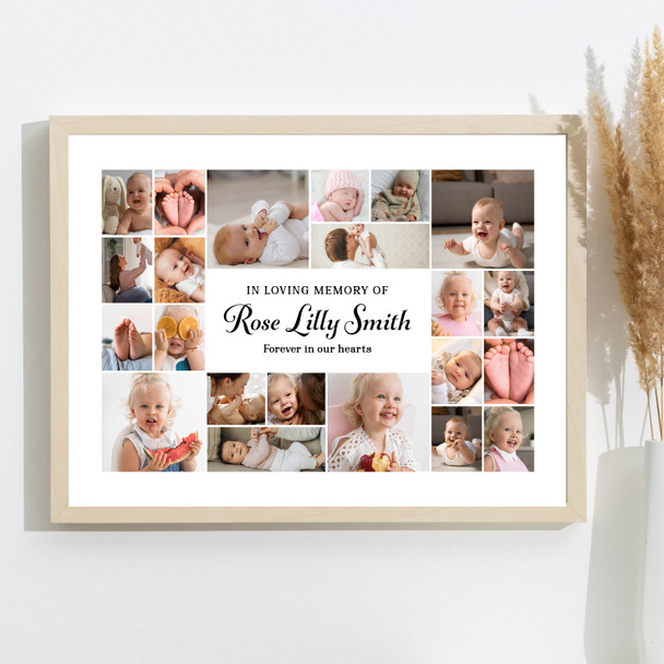 Photo Collage Kids Memorial Custom Gift For Anyone 22-Photo Print Or Canvas