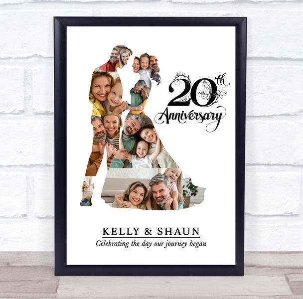 Photo Collage 20th Wedding Anniversary Custom Gift Photo Couple Print Or Canvas Photo Collage 20th Wedding Anniversary Custom Gift Photo Couple Print Or Canvas