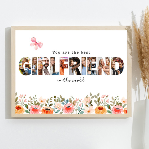 Photo Collage Floral 10-Photo Gift For Girlfriend Any Occasion Print Or Canvas Photo Collage Floral 10-Photo Gift For Girlfriend Any Occasion Print Or Canvas