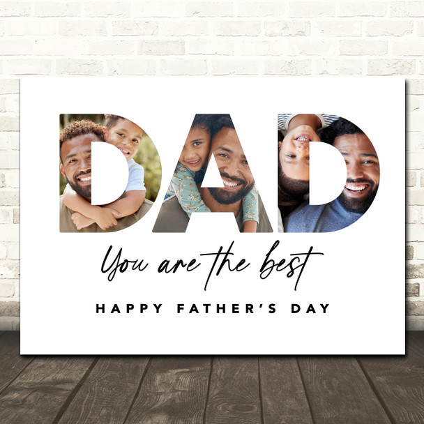 Photo Collage Father's Day Gift For Dad 3-Photo Dad You Are The Best Print Photo Collage Father's Day Gift For Dad 3-Photo Dad You Are The Best Print
