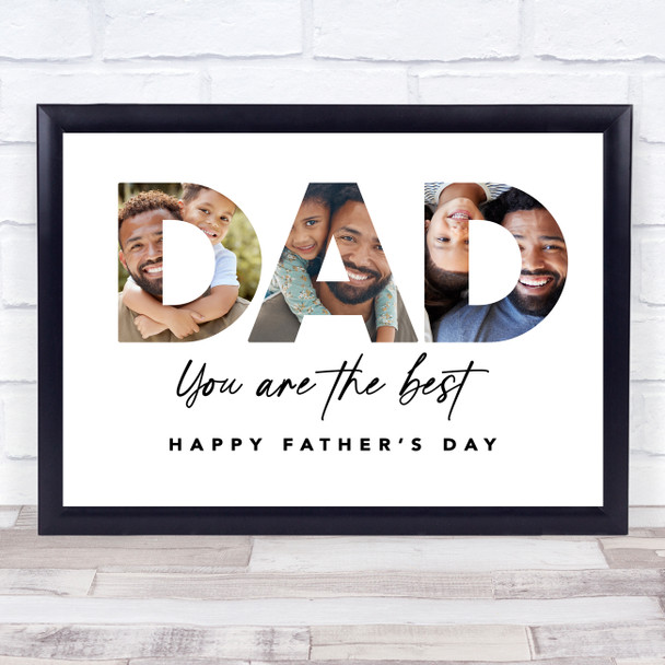 Photo Collage Father's Day Gift For Dad 3-Photo Dad You Are The Best Print Photo Collage Father's Day Gift For Dad 3-Photo Dad You Are The Best Print