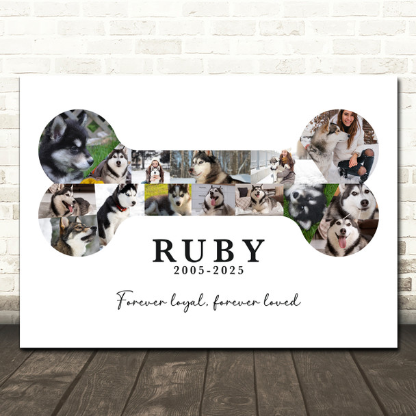 Photo Collage Pets Memorial Custom Gift For Anyone 15-Photo Bone Print Or Canvas Photo Collage Pets Memorial Custom Gift For Anyone 15-Photo Bone Print Or Canvas