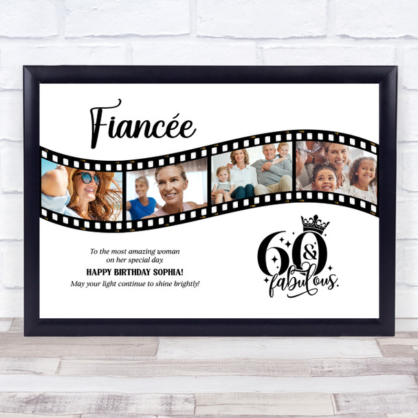 Photo Collage 60th Birthday Gift For Fiancée 4-Photo Camera Film Print Or Canvas Photo Collage 60th Birthday Gift For Fiancée 4-Photo Camera Film Print Or Canvas