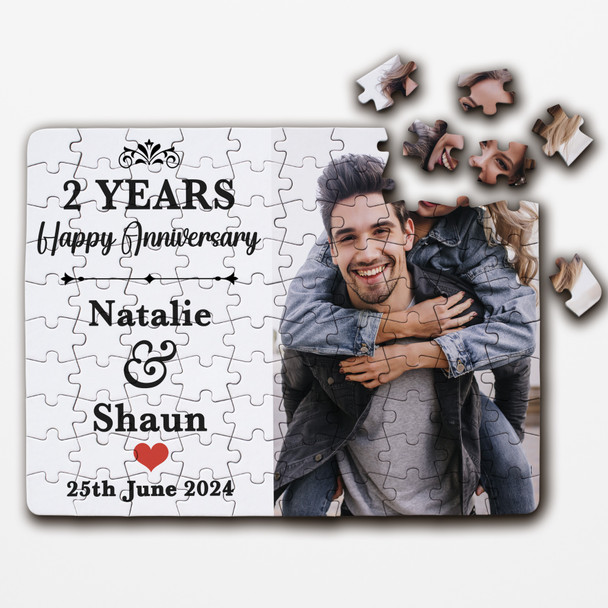 FREE WITH ORDERS OVER £30! - Romantic Any Year Gift Wedding Anniversary Photo Personalised Wood Jigsaw Puzzle FREE WITH ORDERS OVER £30! - Romantic Any Year Gift Wedding Anniversary Photo Personalised Wood Jigsaw Puzzle