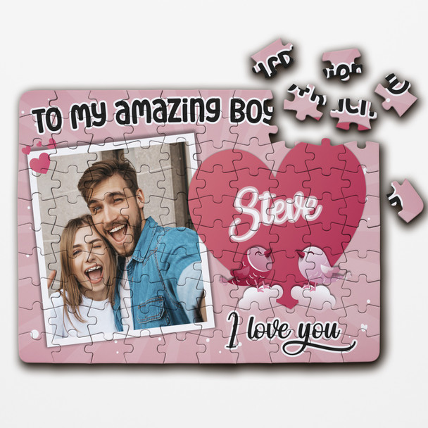 FREE WITH ORDERS OVER £30! - Romantic Gift For Boyfriend Love Birds Photo Personalised Wooden Jigsaw Puzzle FREE WITH ORDERS OVER £30! - Romantic Gift For Boyfriend Love Birds Photo Personalised Wooden Jigsaw Puzzle