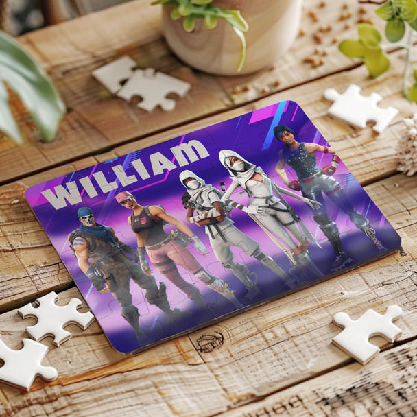 FREE WITH ORDERS OVER £30! - Fortnite Gaming Kids Children's Gift Custom Personalised Wooden Jigsaw Puzzle FREE WITH ORDERS OVER £30! - Fortnite Gaming Kids Children's Gift Custom Personalised Wooden Jigsaw Puzzle