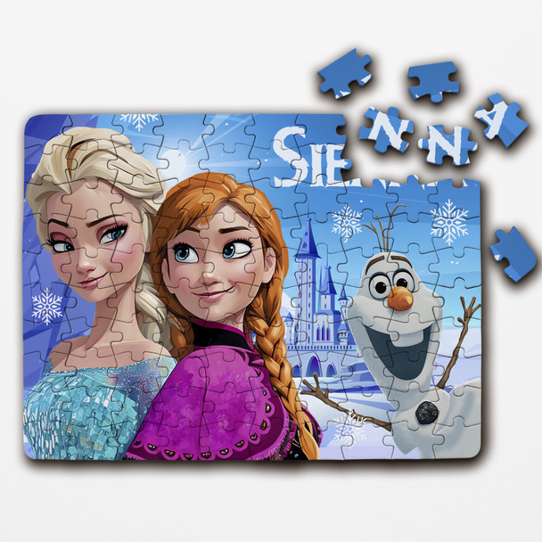 FREE WITH ORDERS OVER £30! - Frozen Film Characters Kids Children's Gift Personalised Wooden Jigsaw Puzzle FREE WITH ORDERS OVER £30! - Frozen Film Characters Kids Children's Gift Personalised Wooden Jigsaw Puzzle