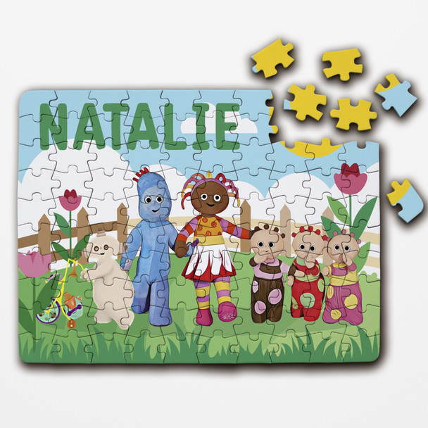 FREE WITH ORDERS OVER £30! - In The Night Garden Tv Show Gift For Kids Personalised Wooden Jigsaw Puzzle