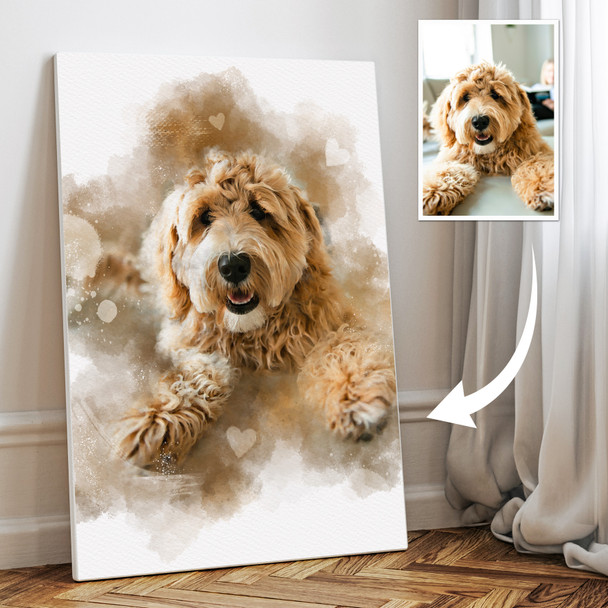 Personalised Watercolour Portrait From Photo Custom Gift, Framed Print Or Canvas