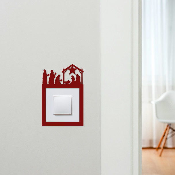 Light Switch Surround Nativity Scene Christmas Decor Switch Plate Cover Frame