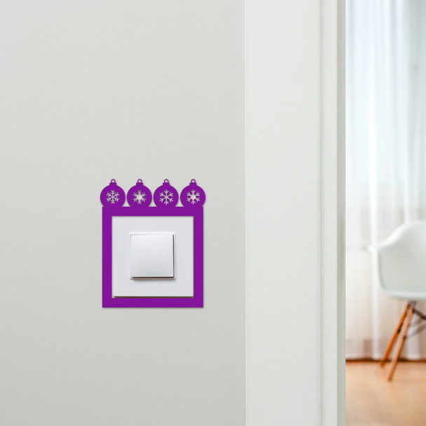 Light Switch Surround Christmas Decor Baubles Decorative Switch Cover Frame