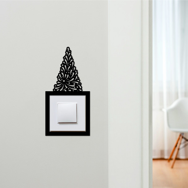 Light Switch Surround Christmas Decor Tree Baubles Decorative Switch Cover Frame