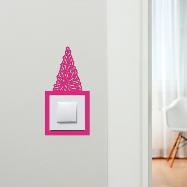 Light Switch Surround Christmas Decor Tree Baubles Decorative Switch Cover Frame